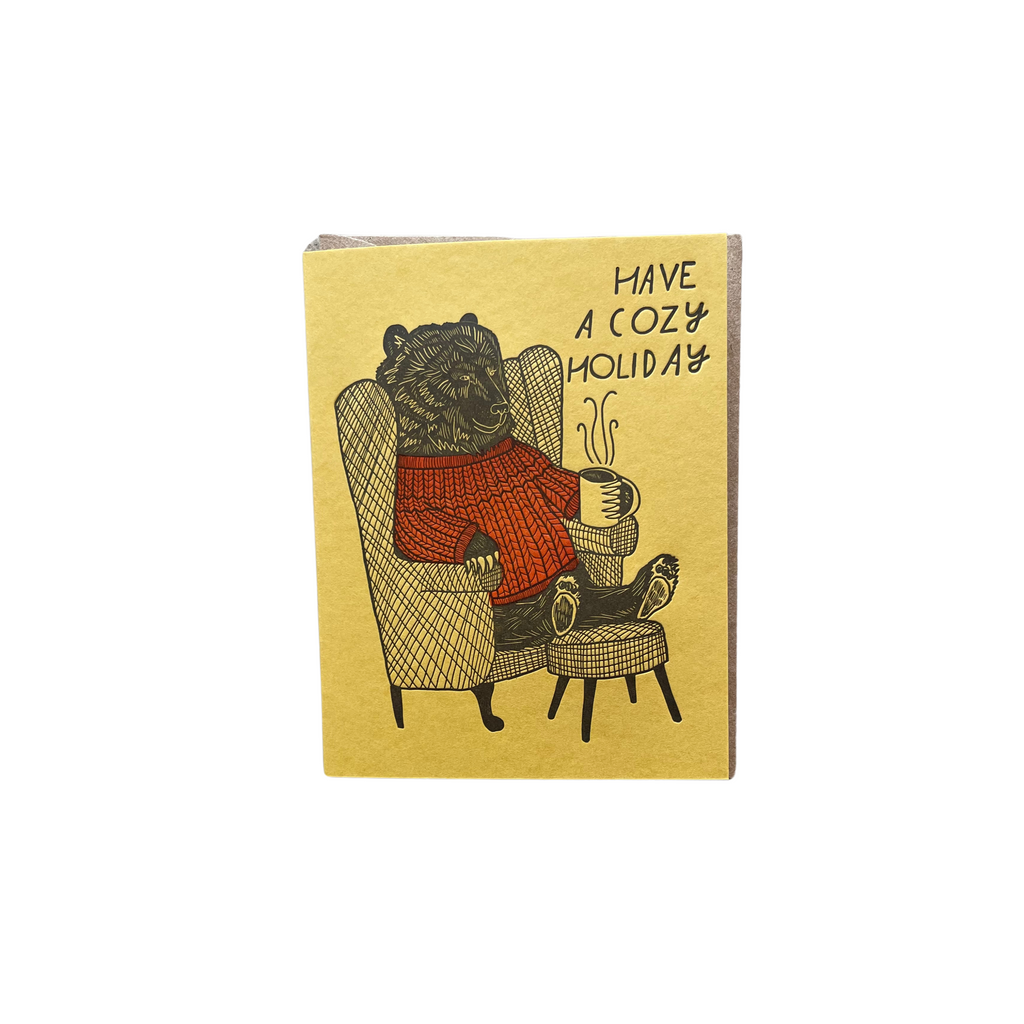 Cozy Bear Holidays Card