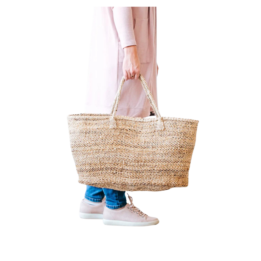 XL Sisal Tote - Banana Leaf