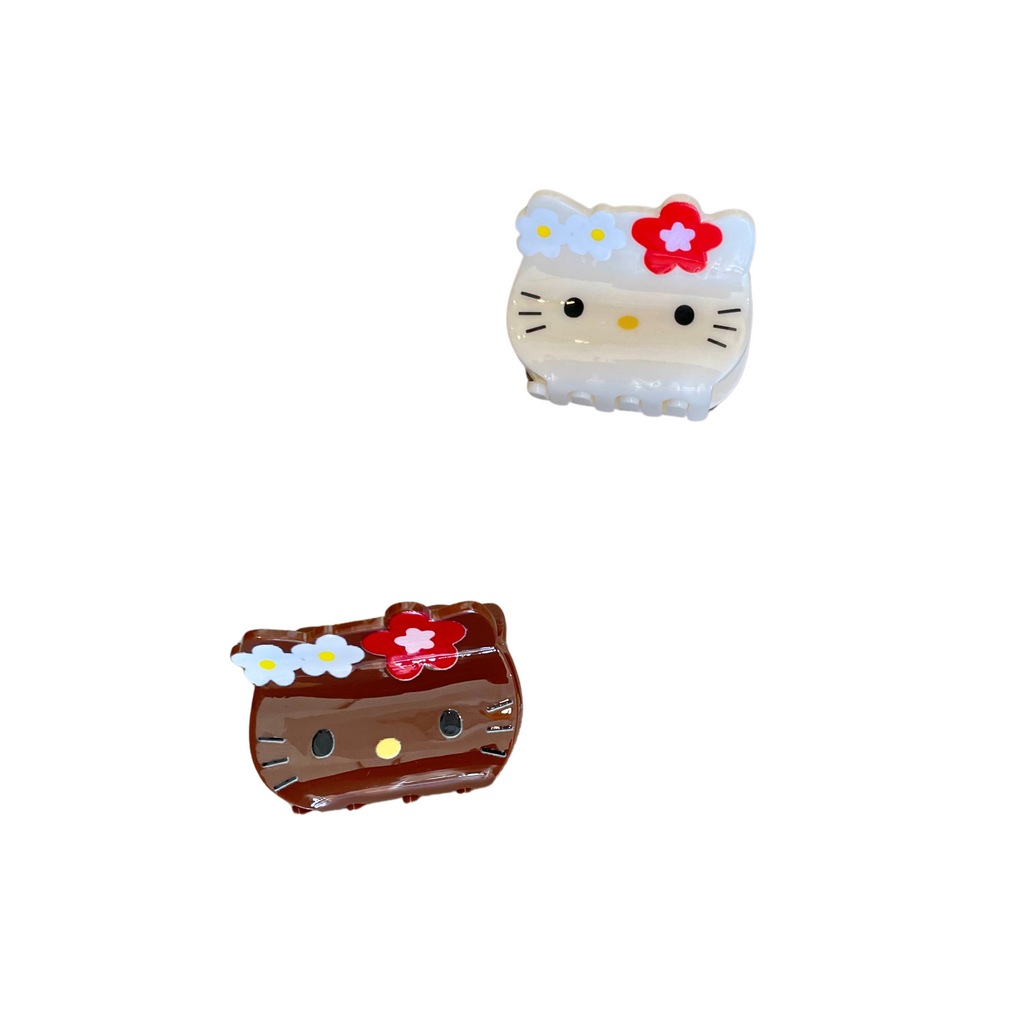 Animal Hair Clips - Hello Kitty