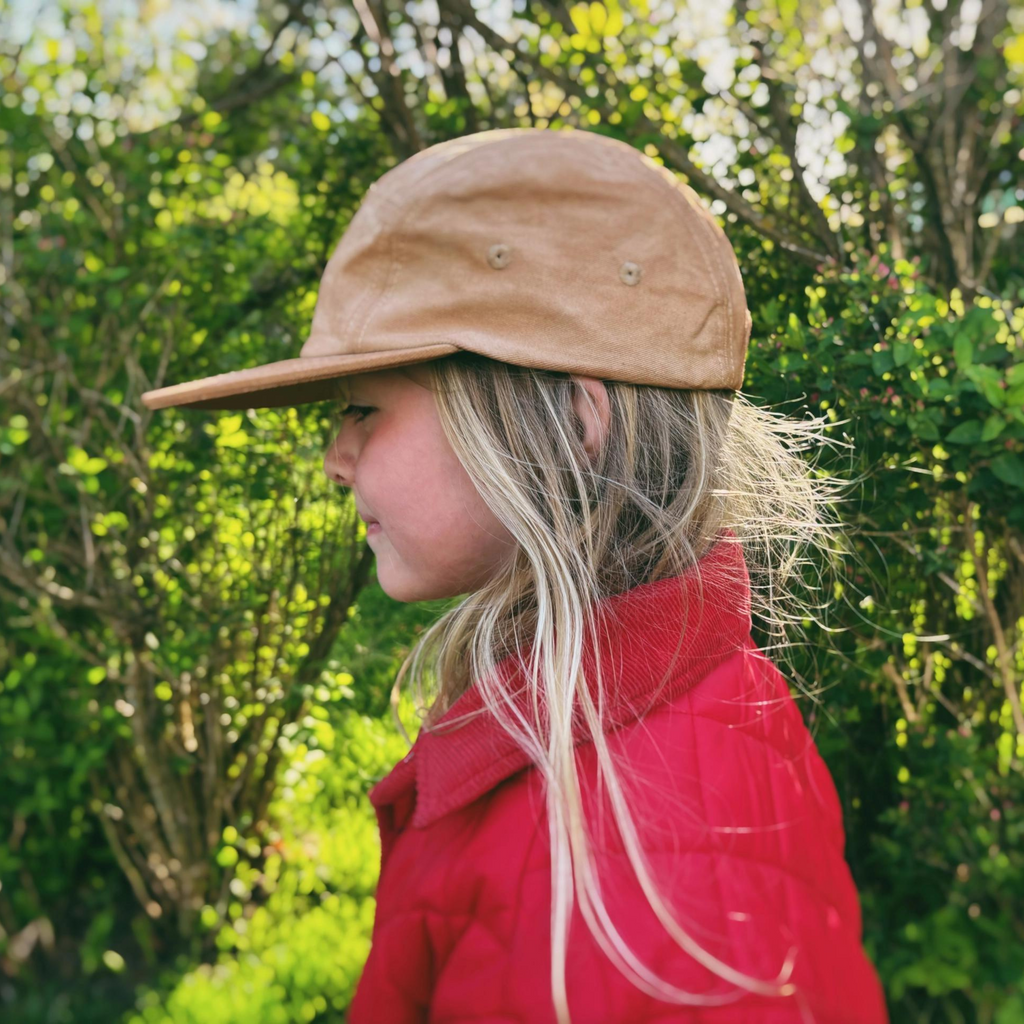 Naturally Dyed Cotton Panel Hat - Kids