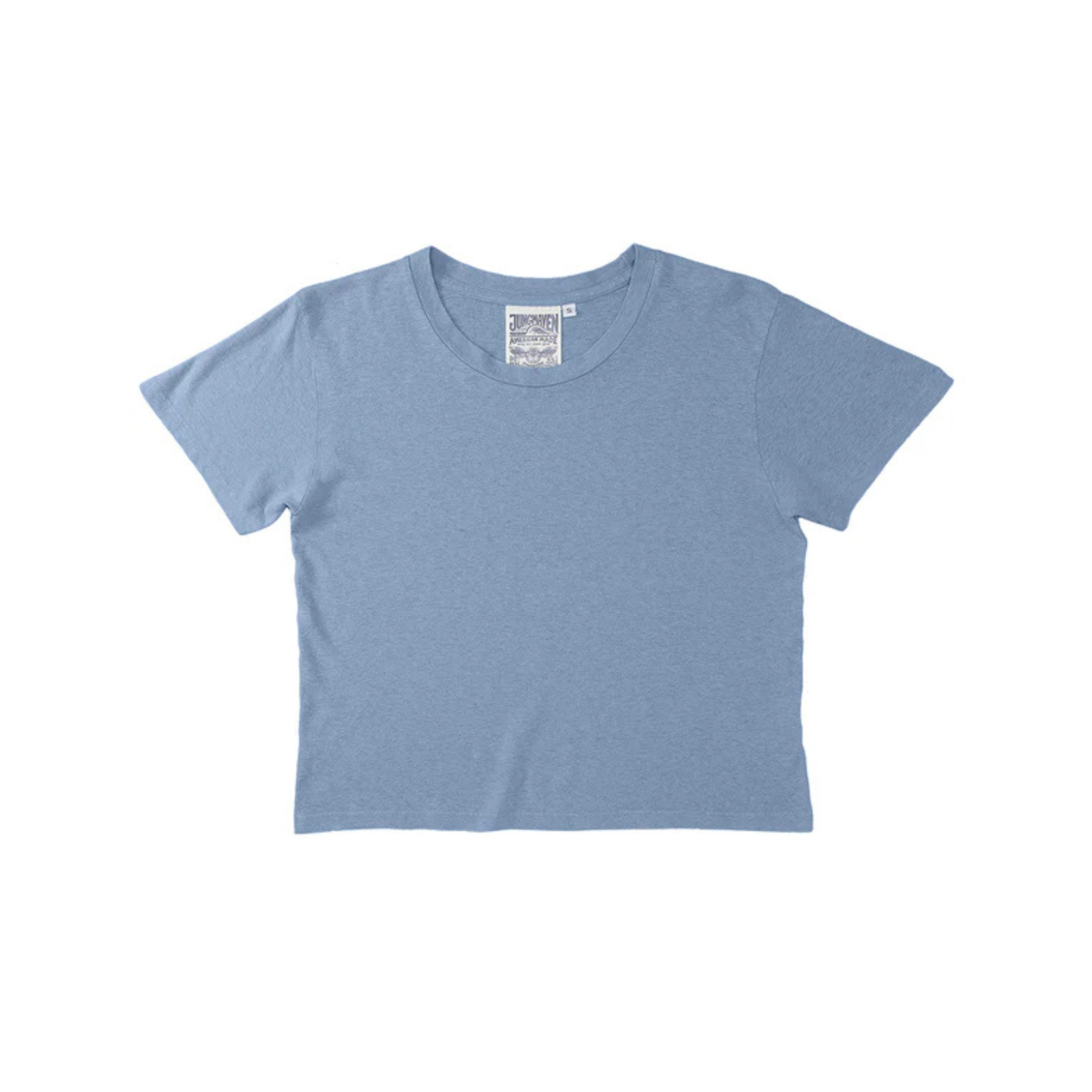 Cropped Laurel Tee - Rain Washed