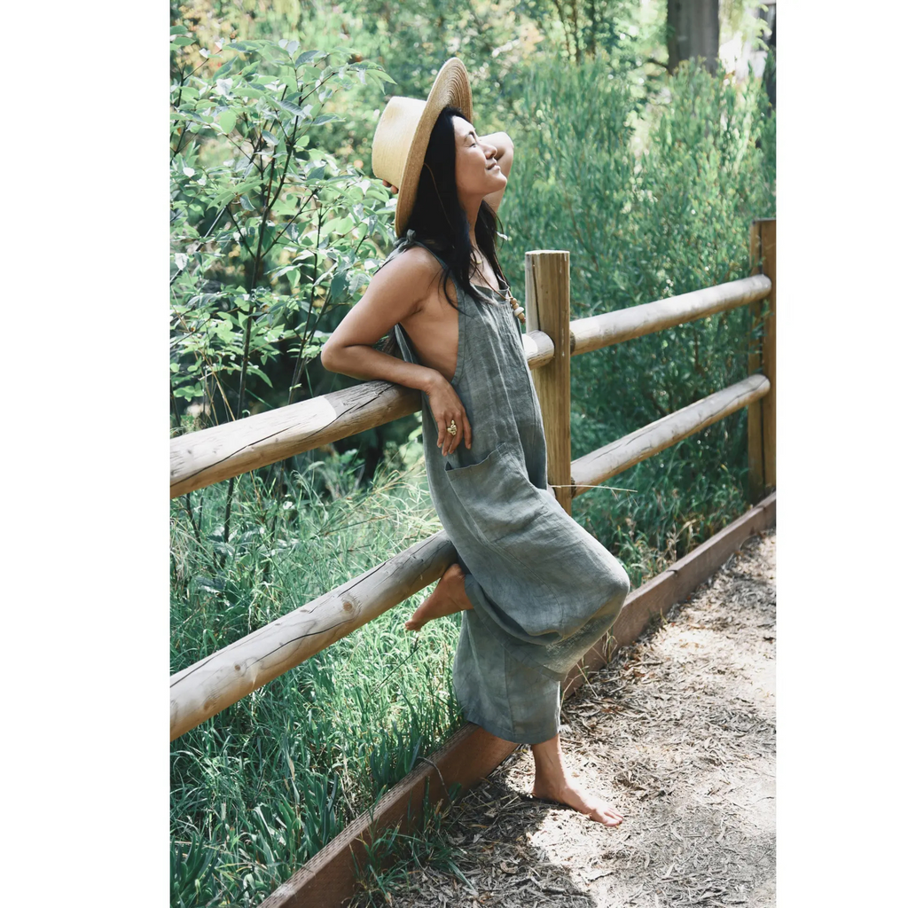 Linen Overall - Fern