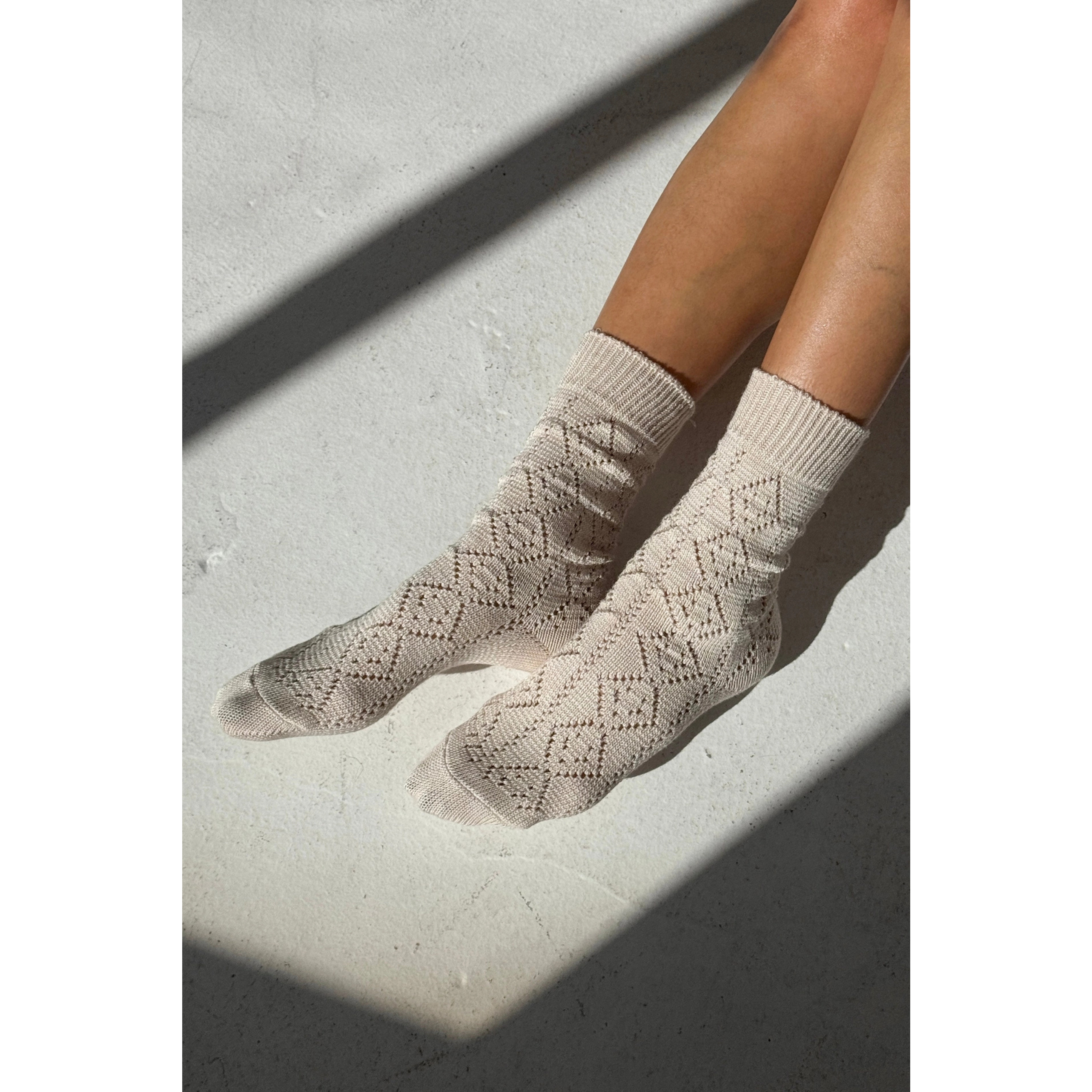 Modal Eyelet Socks