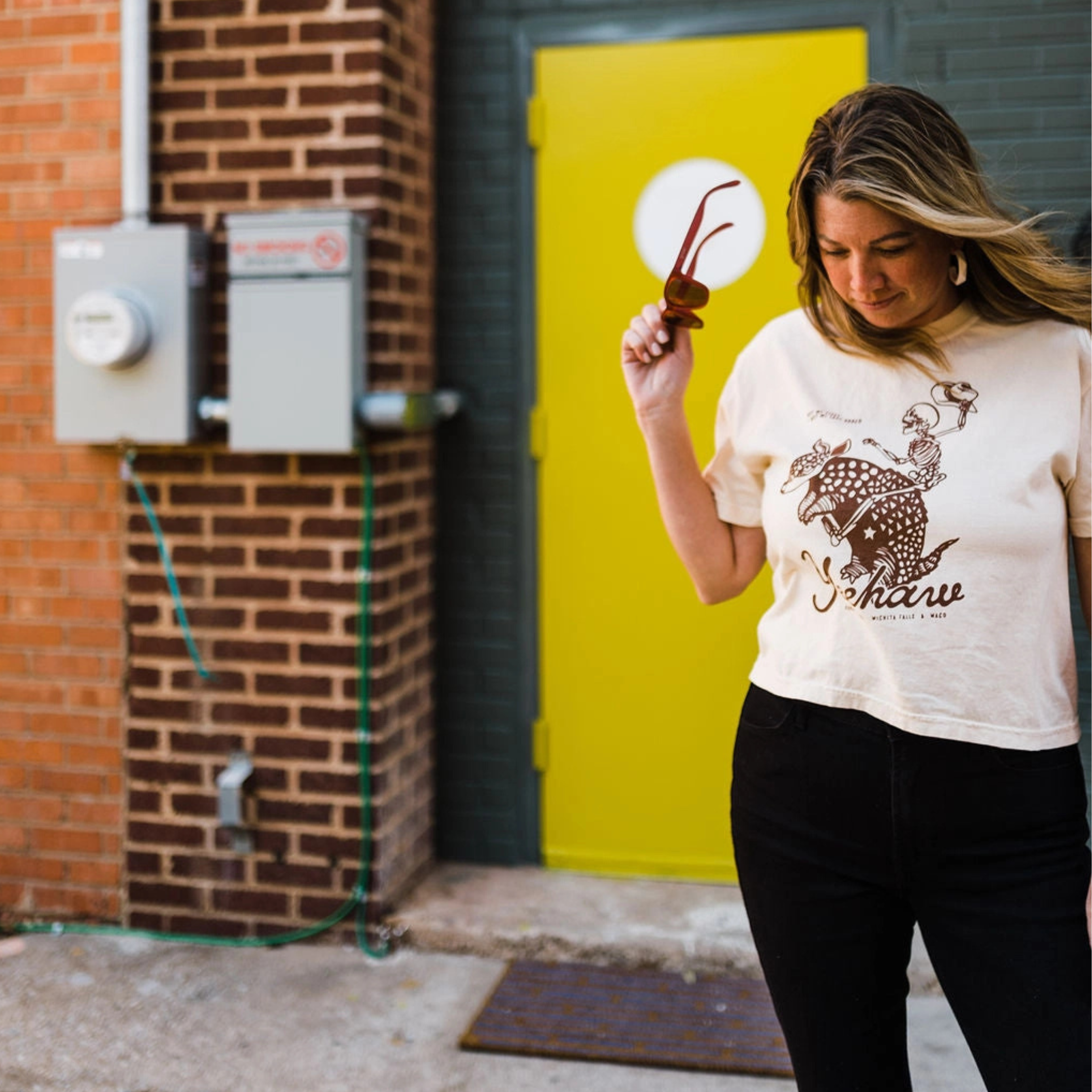 Yeehaw Boxy Cropped Tee