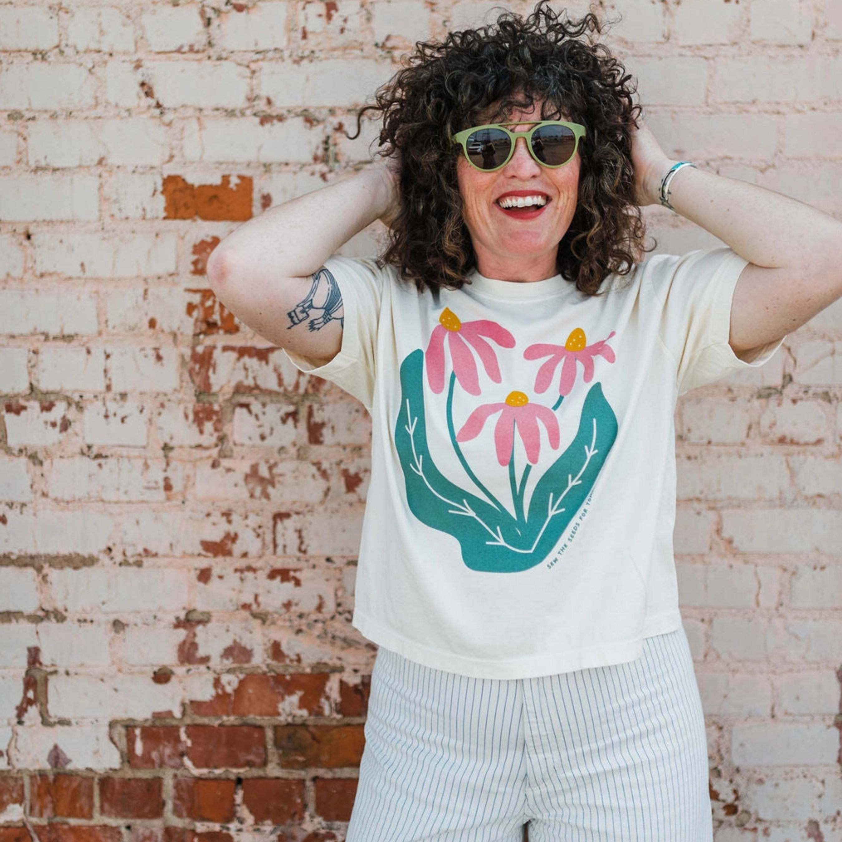 Sow the Seeds Boxy Cropped Tee