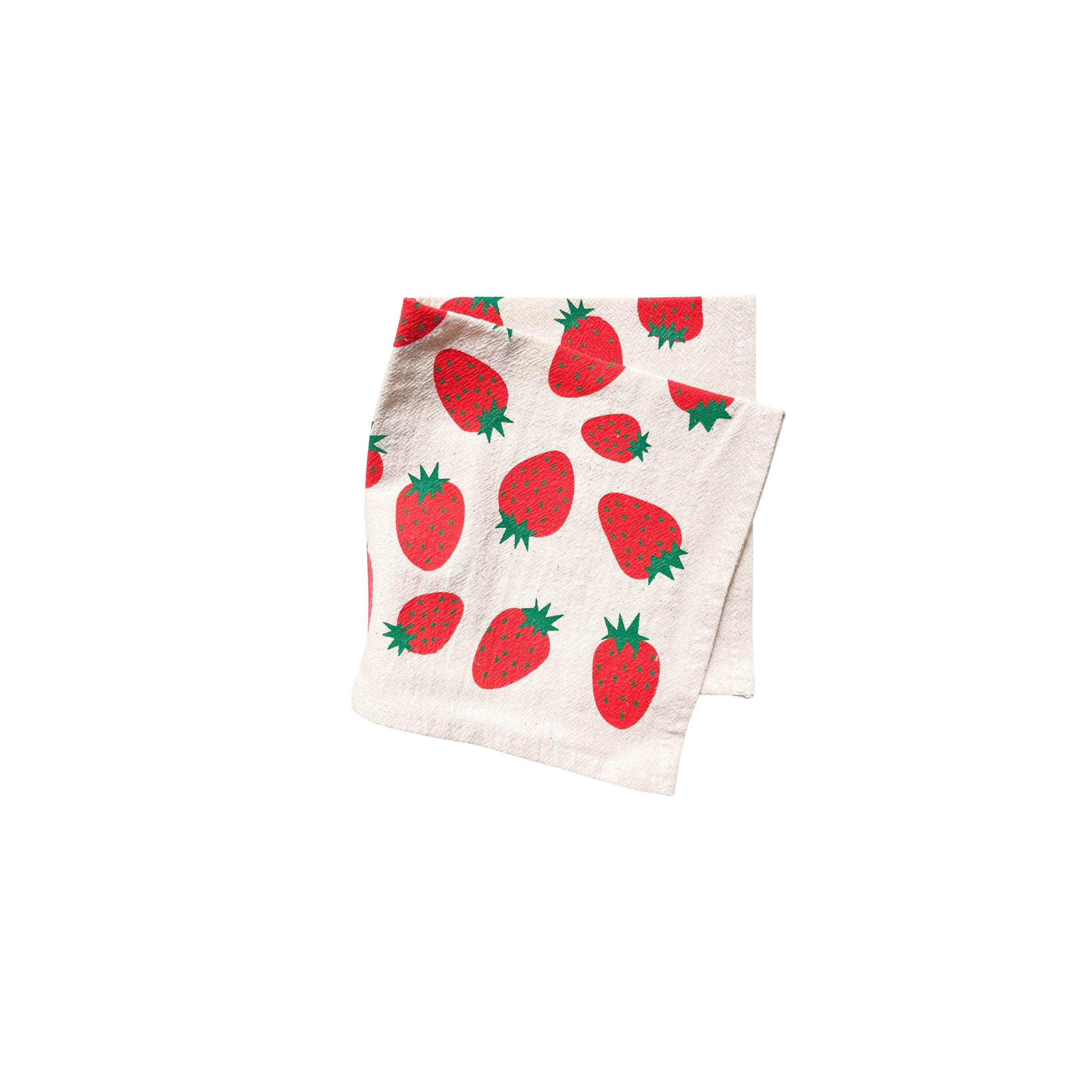 Set of 4 Cotton Napkins - Strawberries