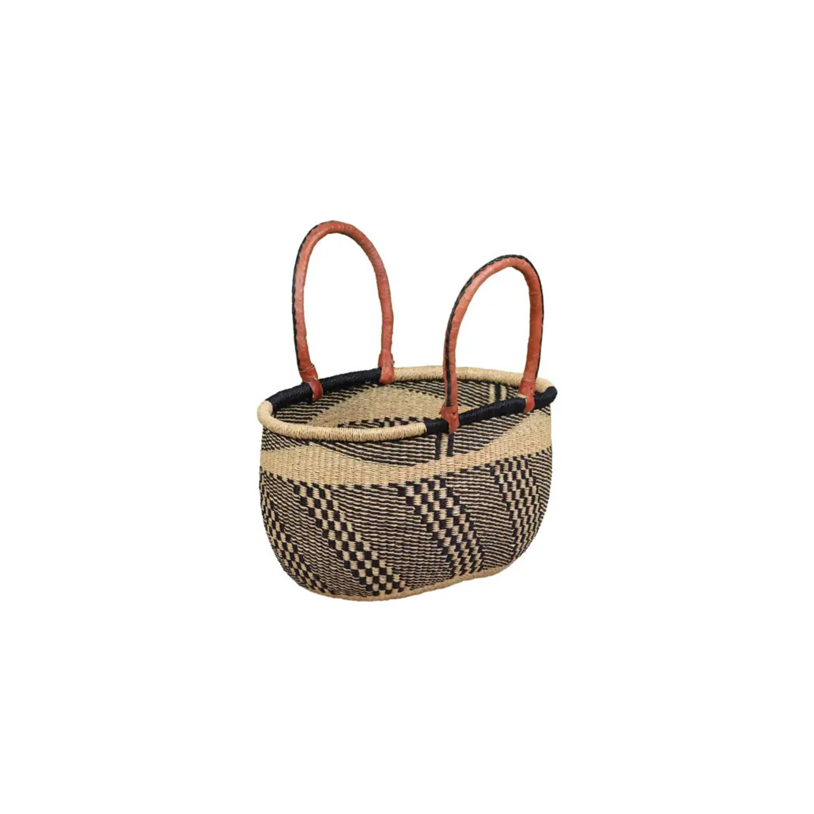 Patterned Bolga Basket
