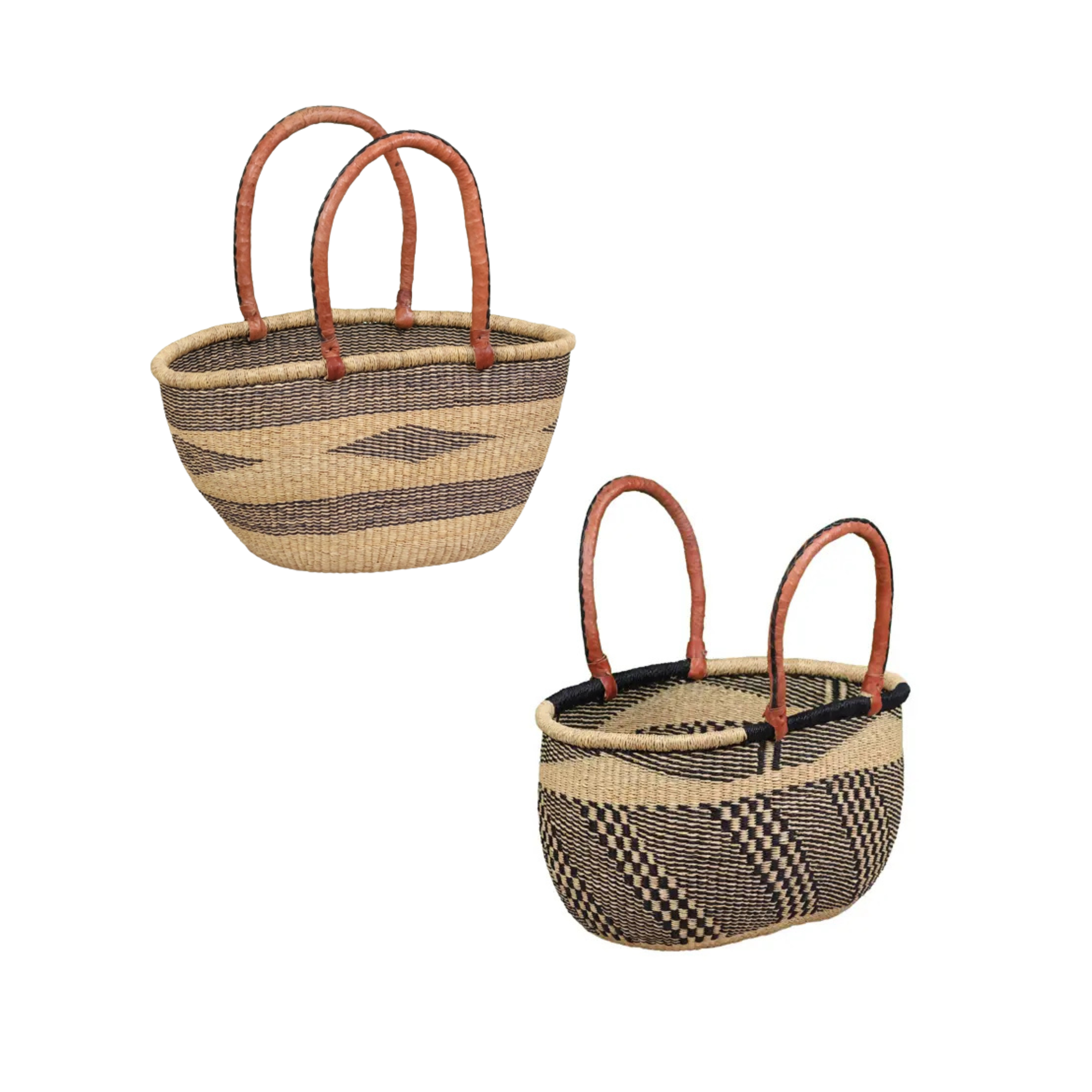 Patterned Bolga Basket
