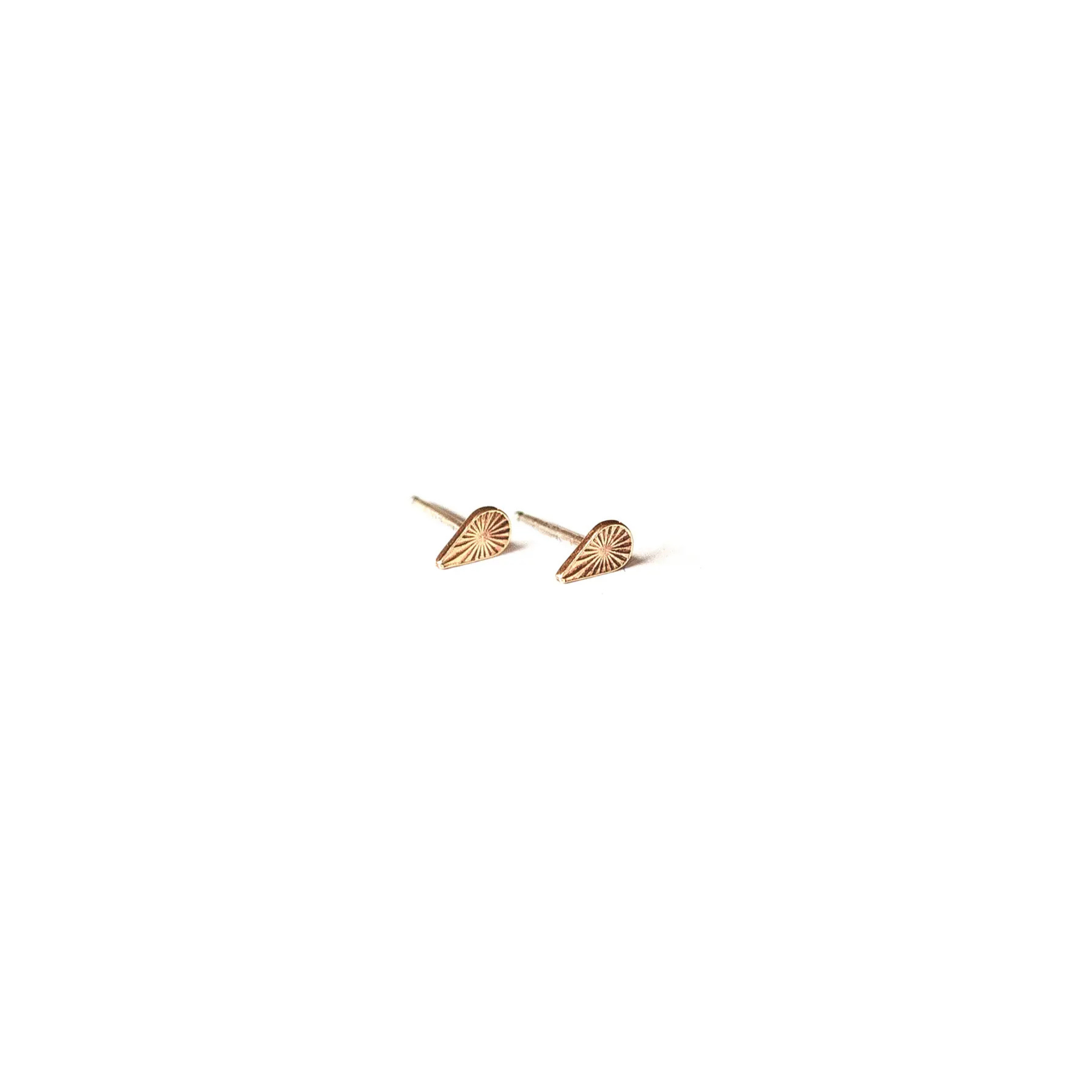 Tiny Starburst Teardrop Studs