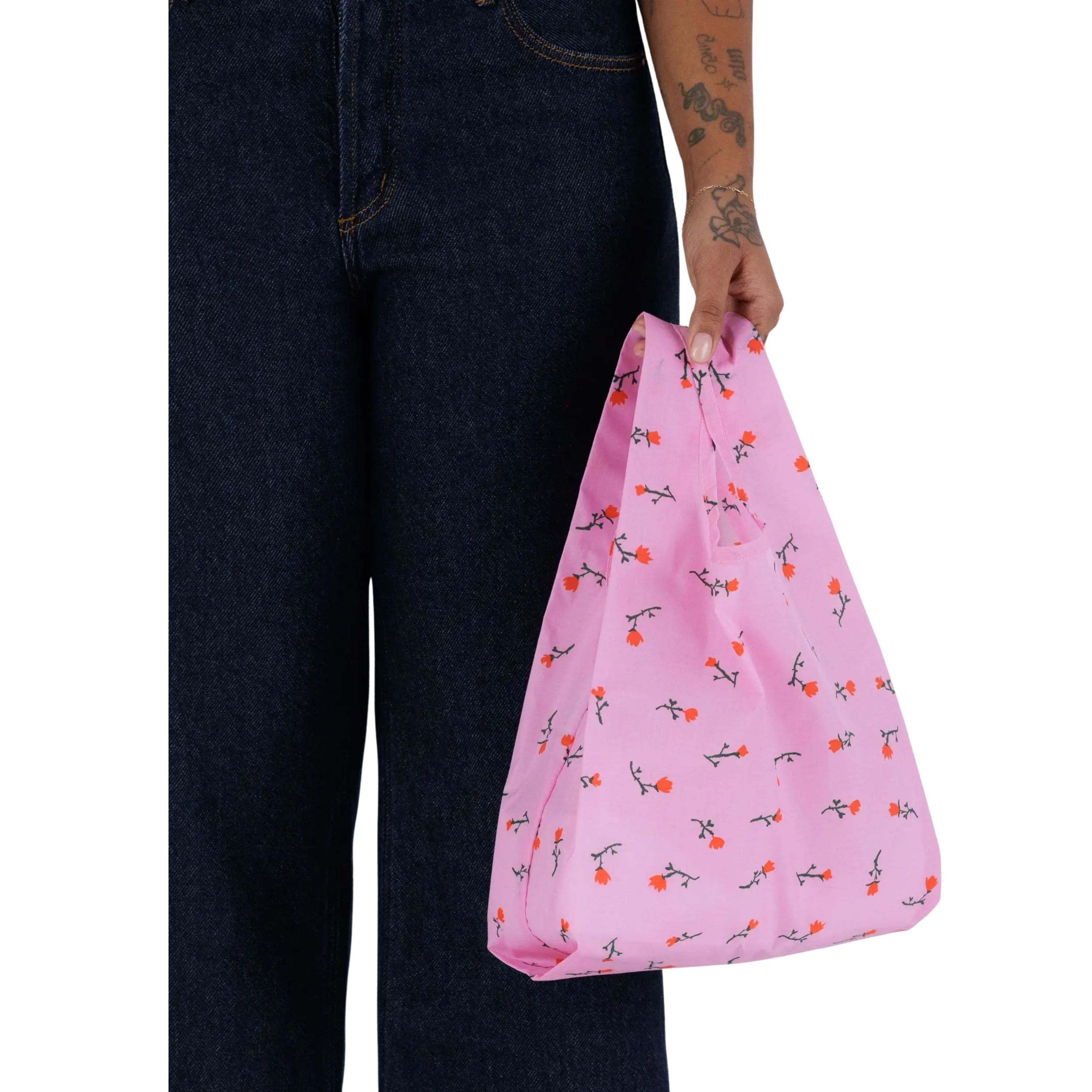 Painted Wildflower Reusable Tote Bag