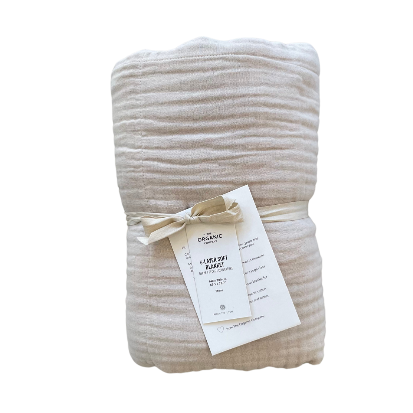 6-Layer Soft Blanket - Stone