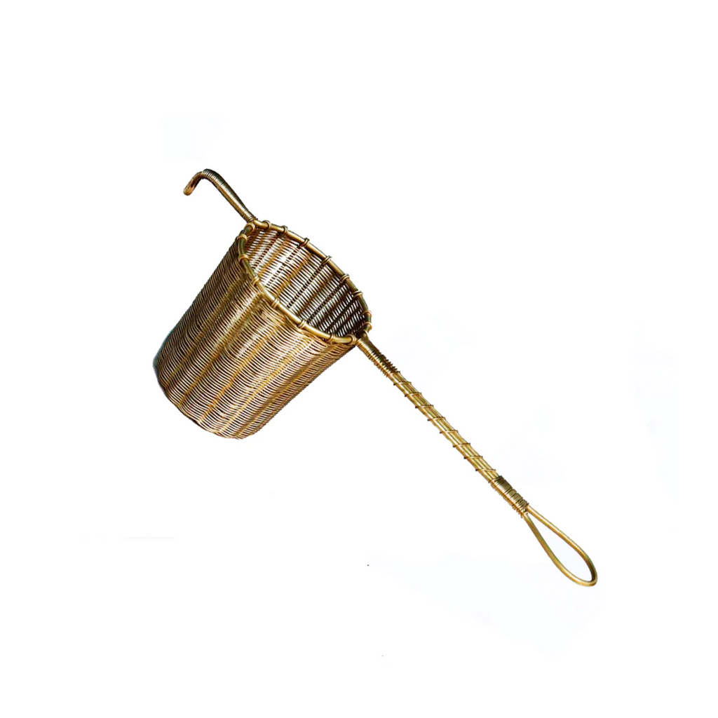Woven Brass Tea Strainer