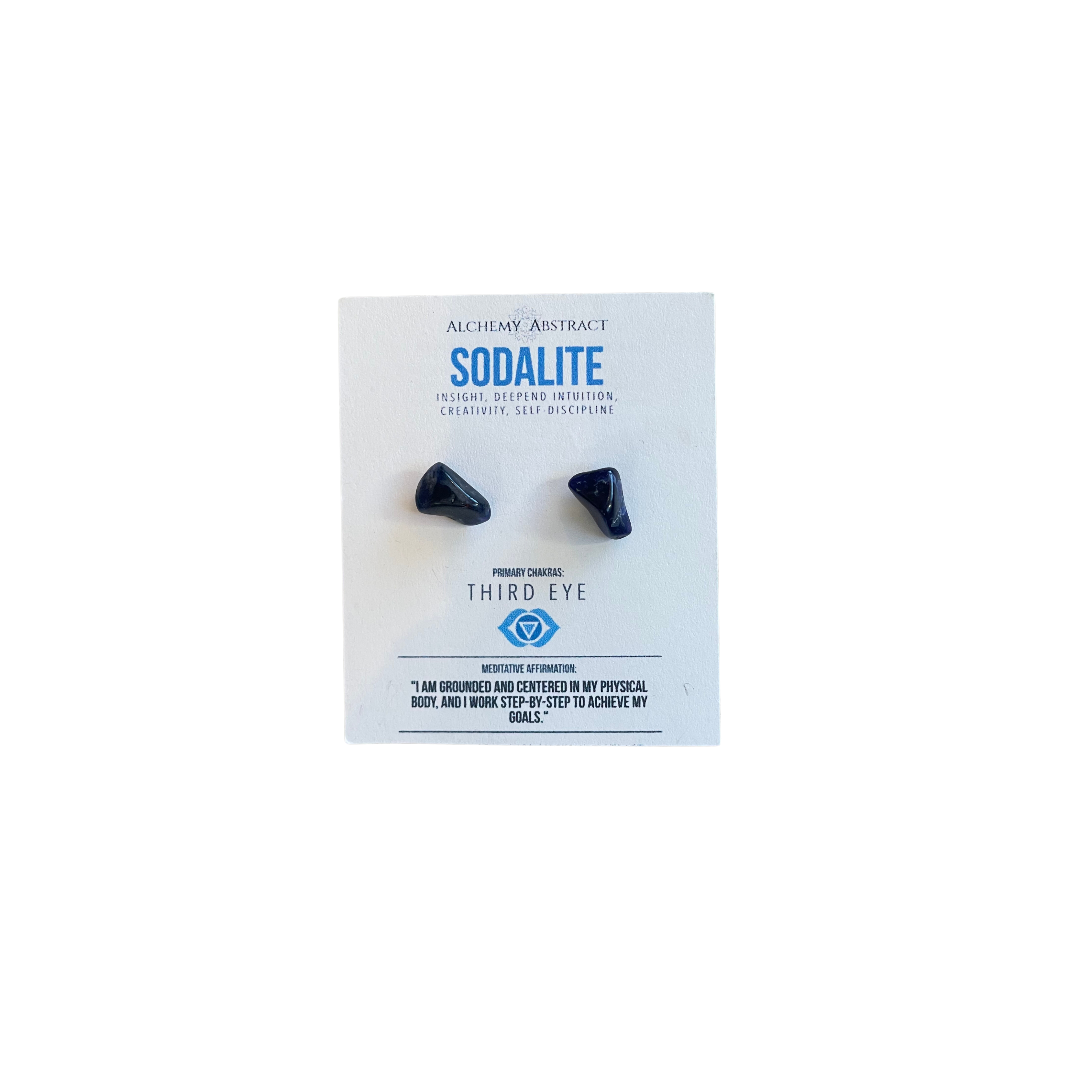 Sodalite Crystal Studs