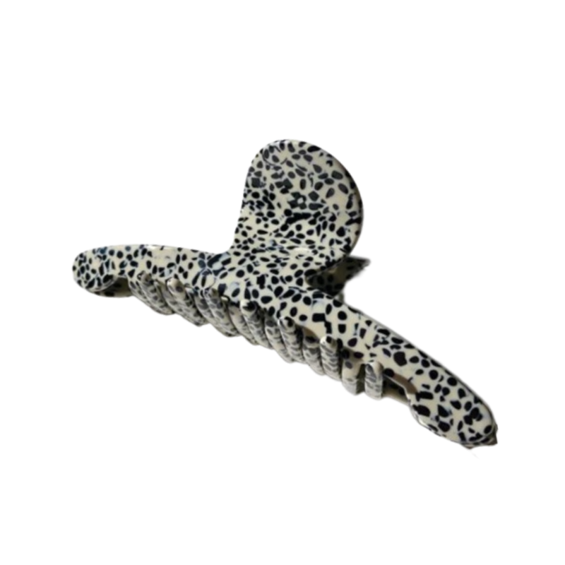 Black Speckle Hair Claw Clip