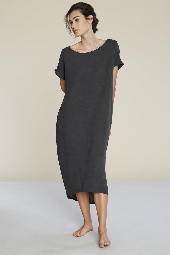 Brooke Cotton Dress - Black